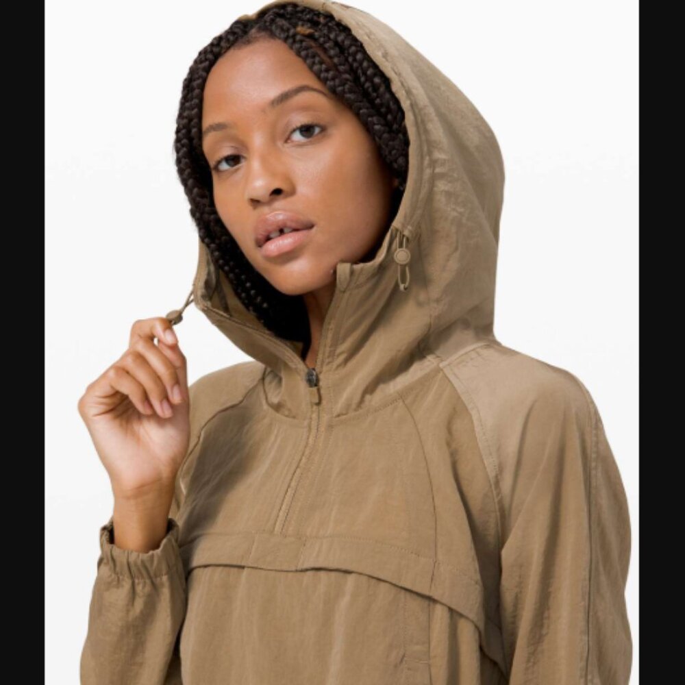 Lululemon Athletica Seek Vistas 1/2 Zip Rain Jacket in Frontier M Retail $148.00 - Picture 5 of 12